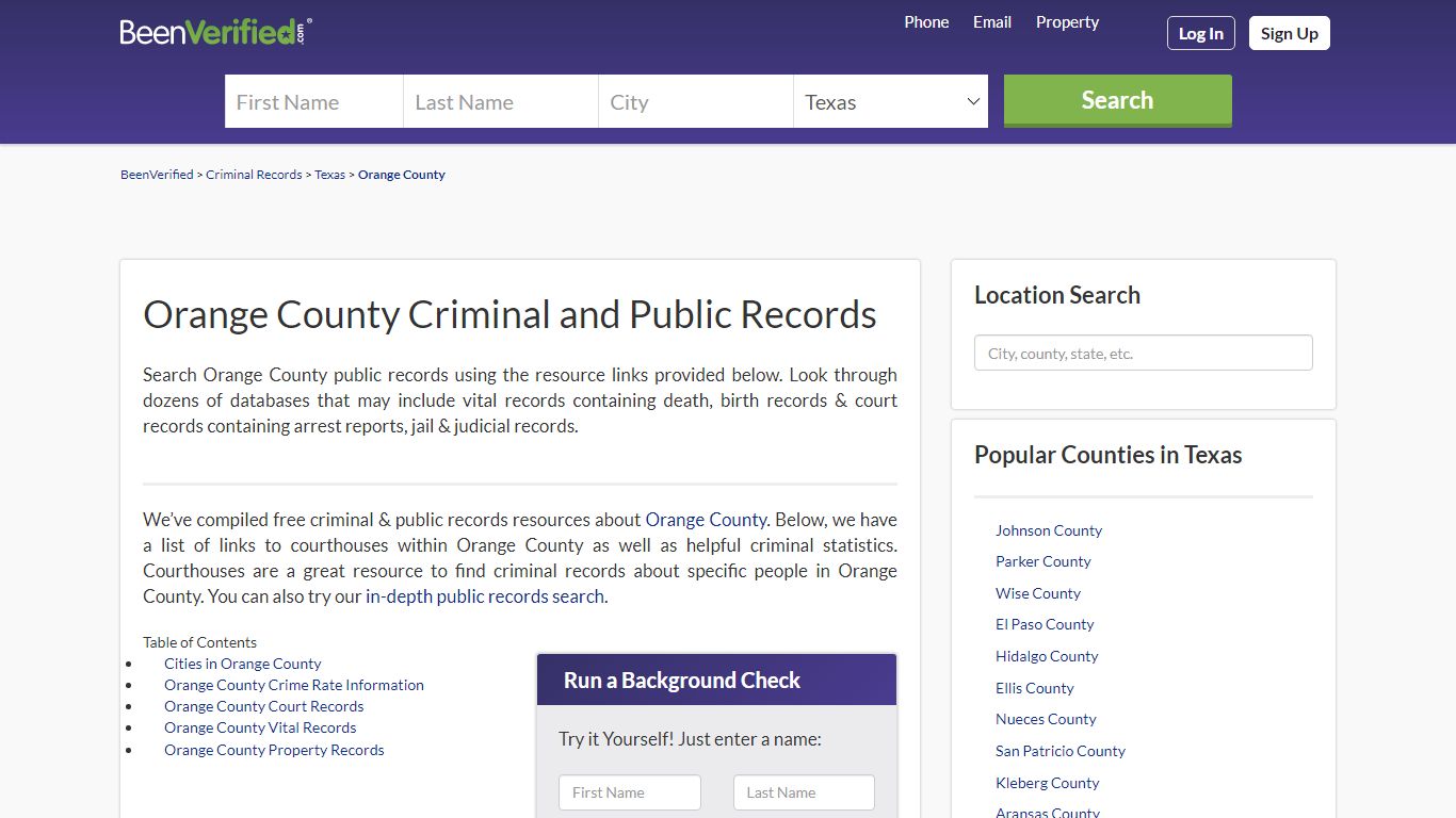 Orange County Arrest Records in TX - Court & Criminal Records ...